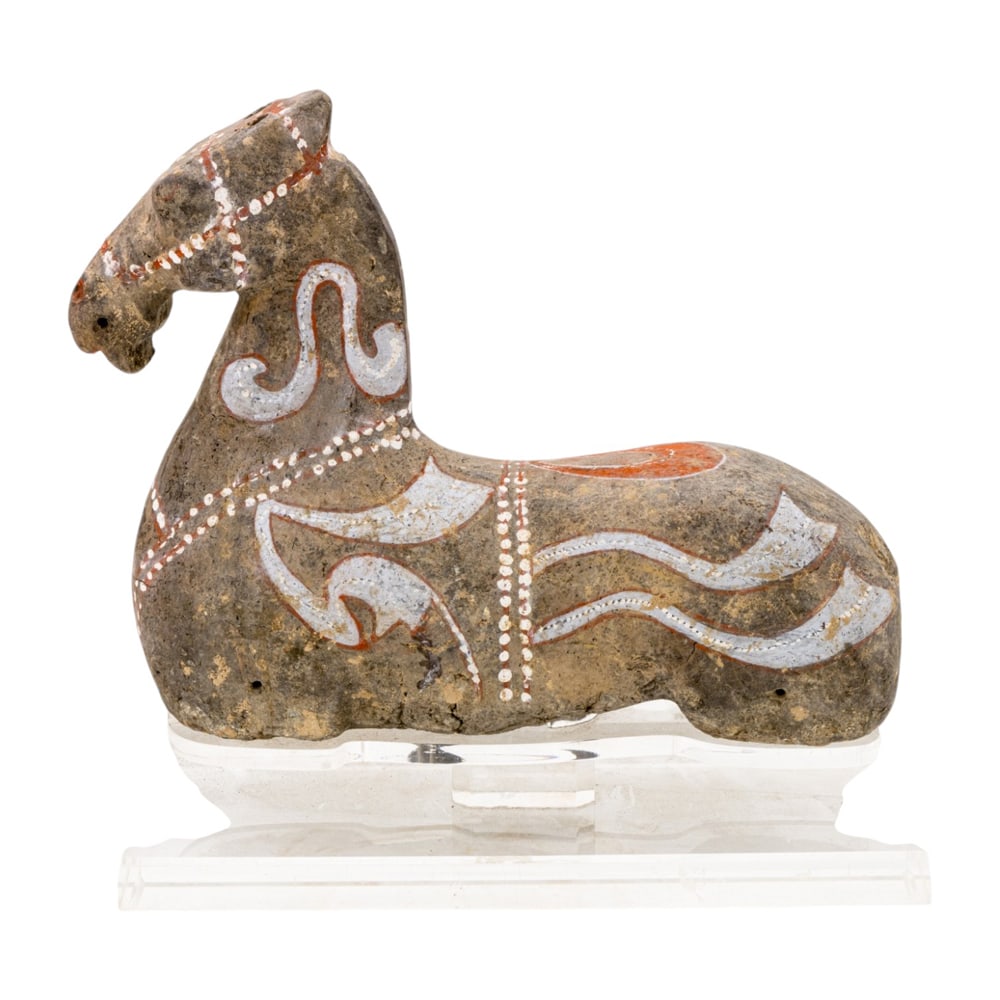 A Chinese terracotta horse figure (1 of 4)