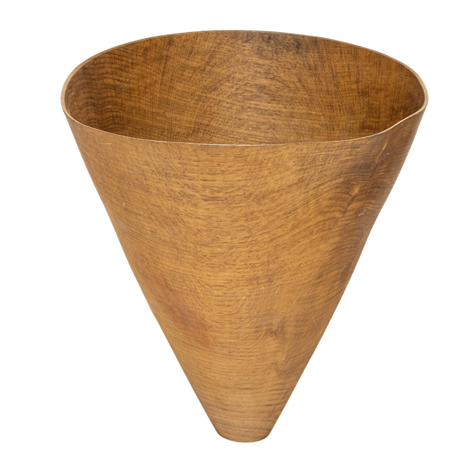 Sculpture, Anthony Bryant: Anthony Bryant (British, b. 1960), Vessel, 1993, carved oak, signed and dated beneath, overall: 15.5"h x 12.5"w x 13.75"d