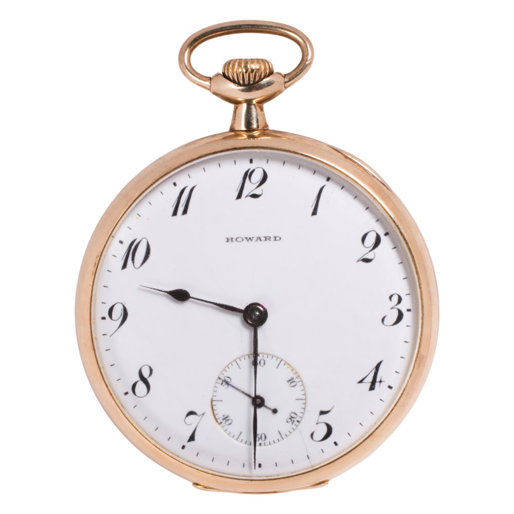 A Howard 14k gold pocket watch (1 of 3)