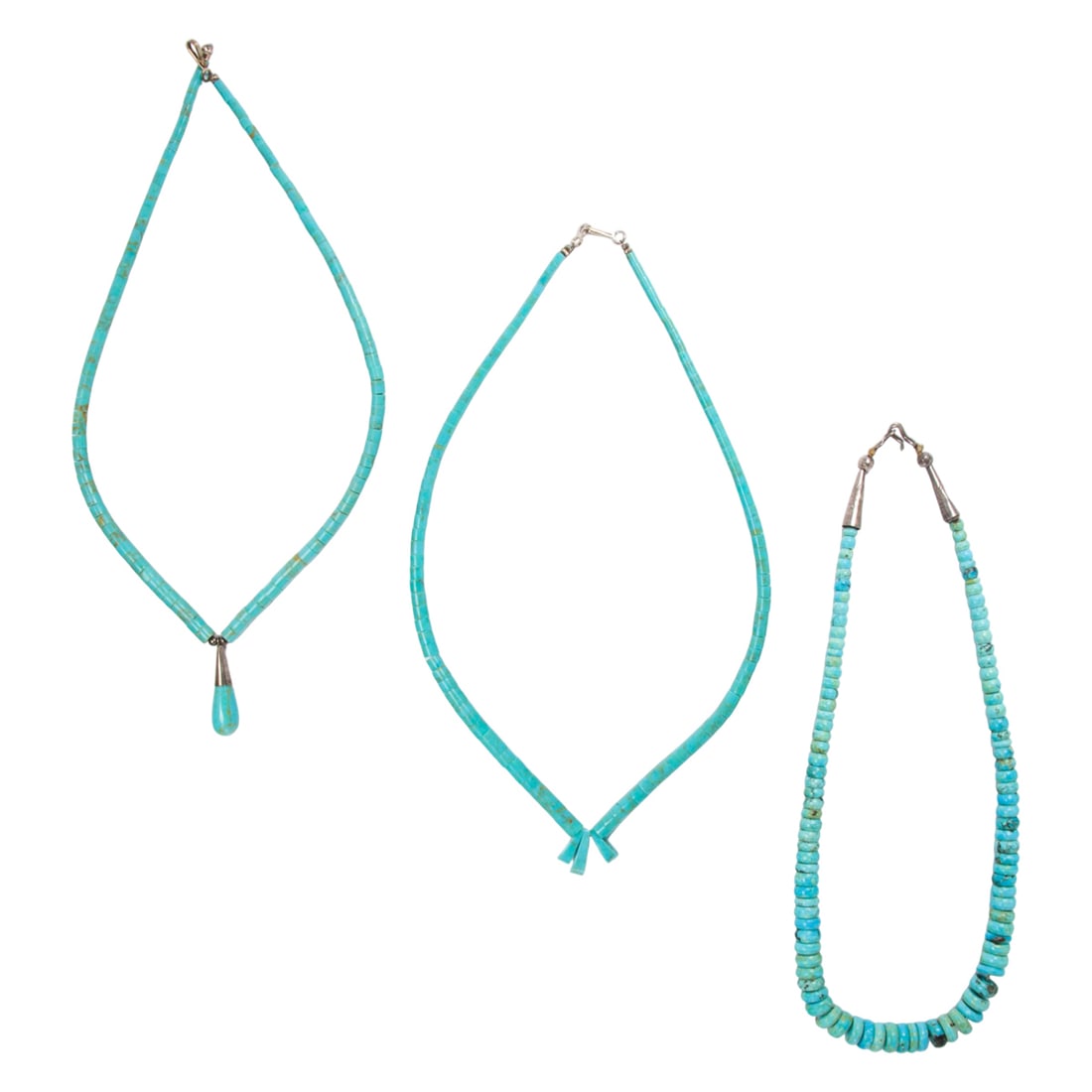 Three Native American turquoise necklaces (1 of 1)