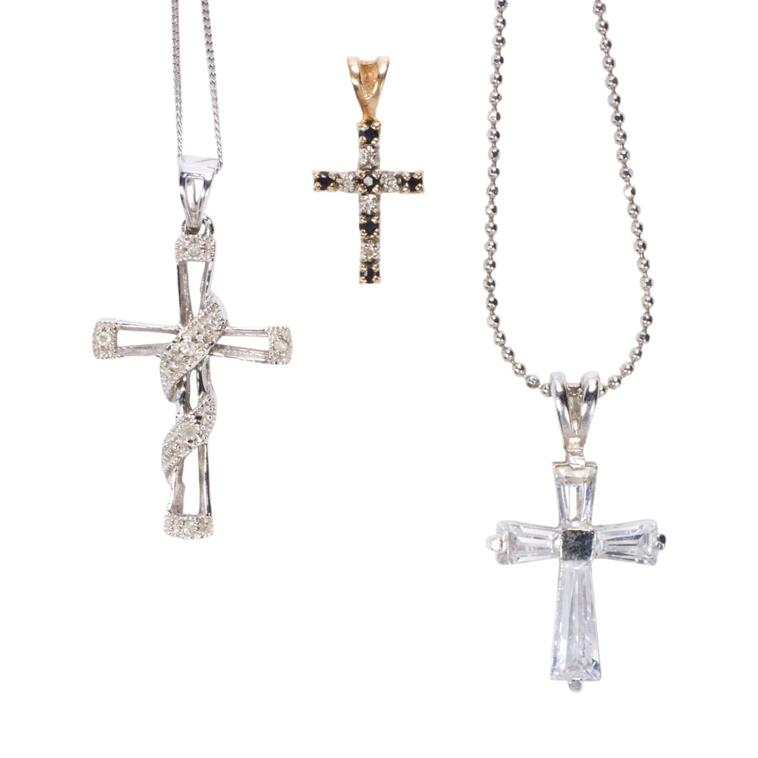 Two cross pendant necklaces and cross pendant (1 of 1)