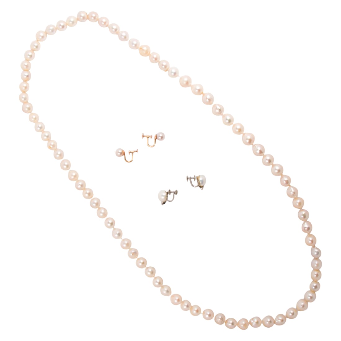 A group of cultured pearl jewelry (1 of 1)