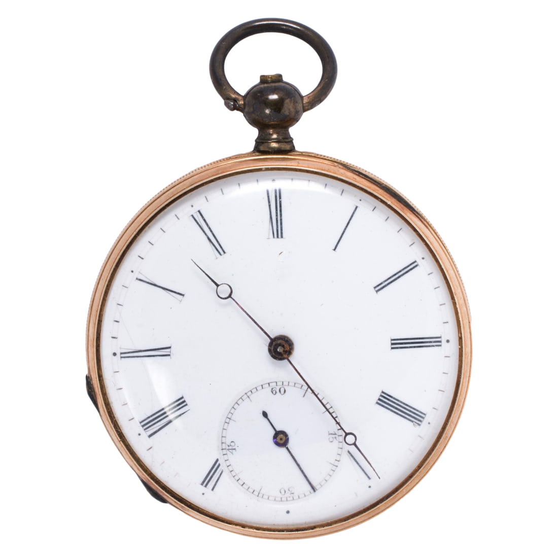 A gold-filled pocket watch: A gold-filled pocket watch Case width: 40.00 mm; 40.30 grams