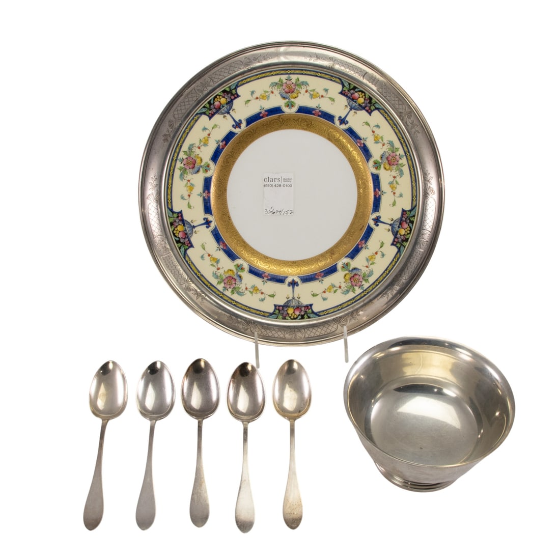 A group of sterling and sterling mounted items by Shreve & Co (1 of 2)