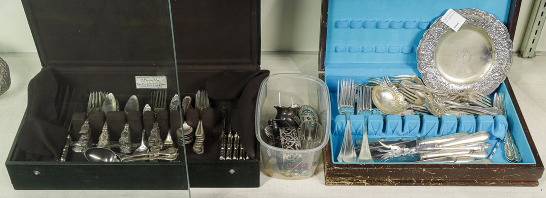 A quantity of assorted older plated flatware (1 of 1)