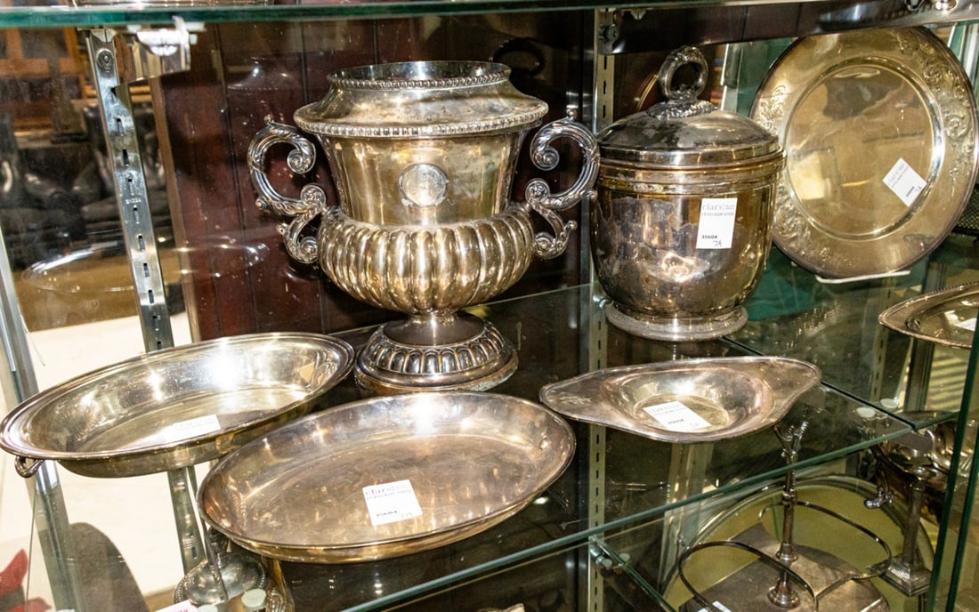 An assembled group of silver plate (1 of 2)