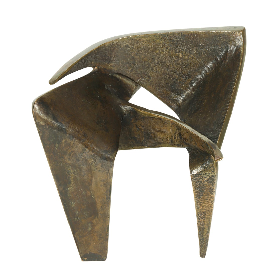 A Modernist bronze sculpture: A Modernist bronze sculpture, unsigned, 5.5"h x 6.5"w x 5.5"d