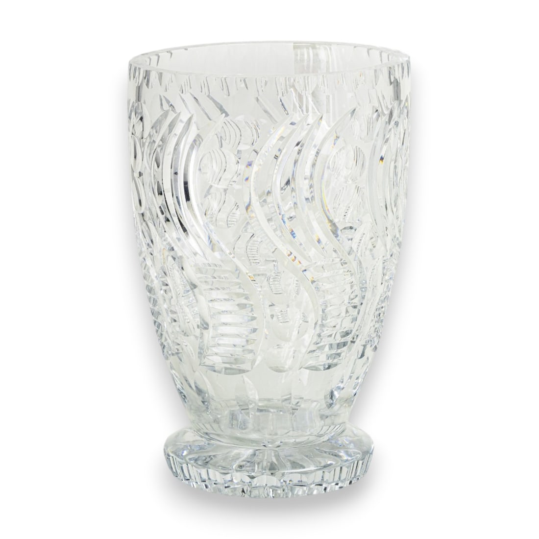 A large Continental cut glass vase (1 of 1)