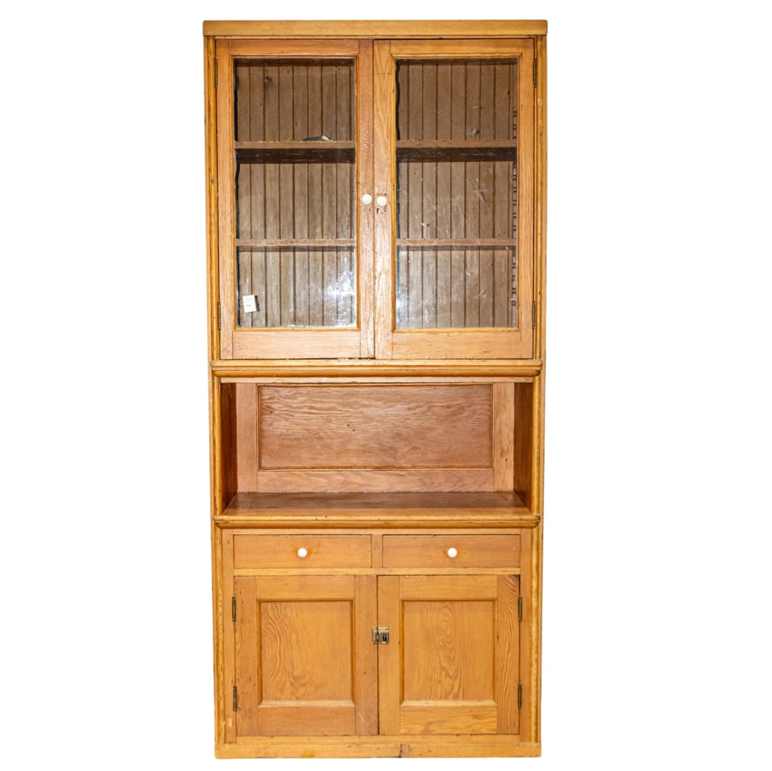 A pine kitchen hutch cupboard (1 of 1)