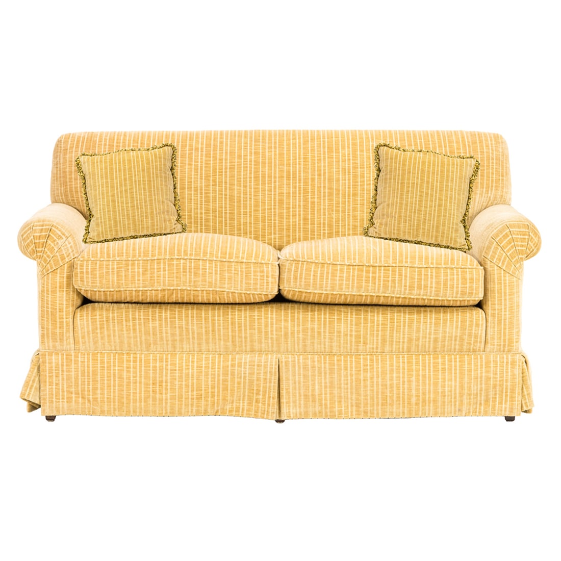 A contemporary velvet two-seat sofa by Kroll (1 of 6)