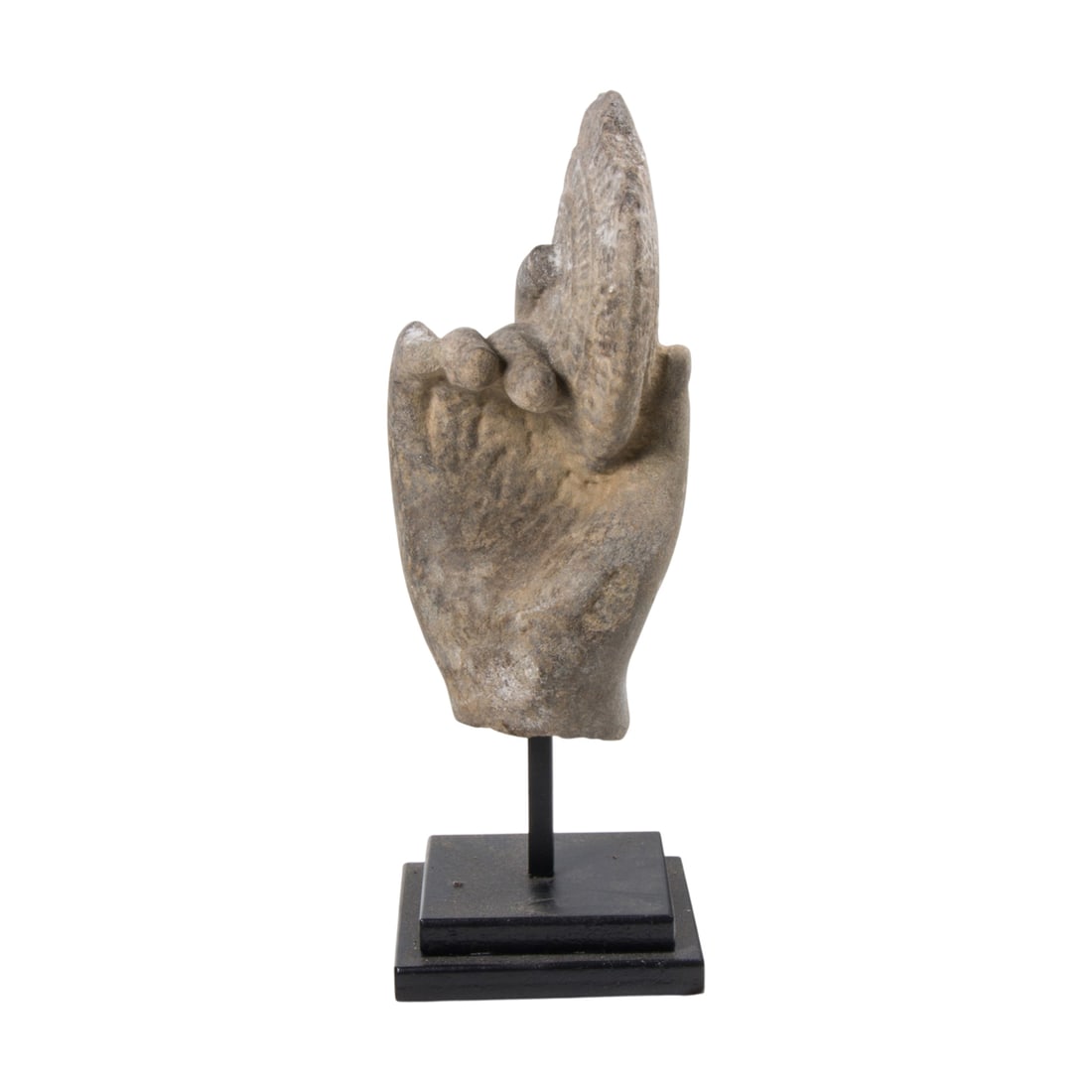 A Khmer sandstone hand fragment of a Hindu deity figure (1 of 1)