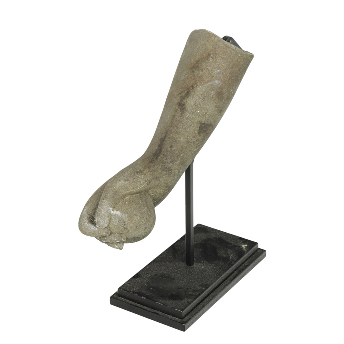 A Khmer sandstone arm fragment of a Hindu deity figure