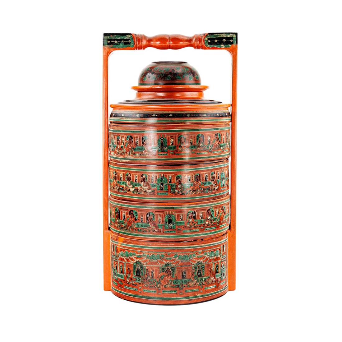 A Japanese wood lacquered wedding basket (1 of 1)