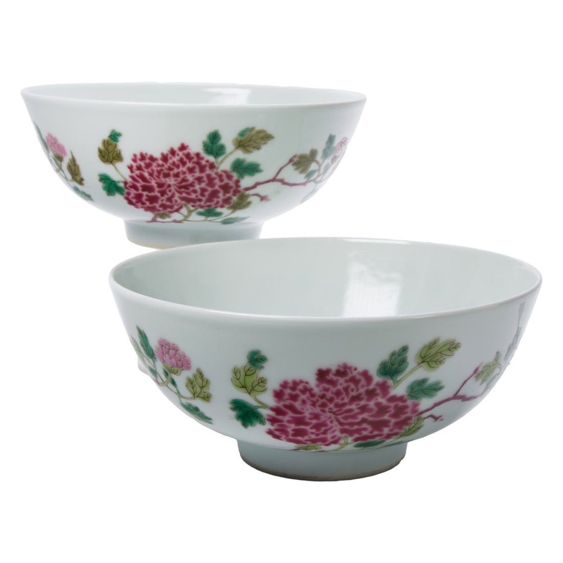 (lot of 2) Chinese famille rose bowls