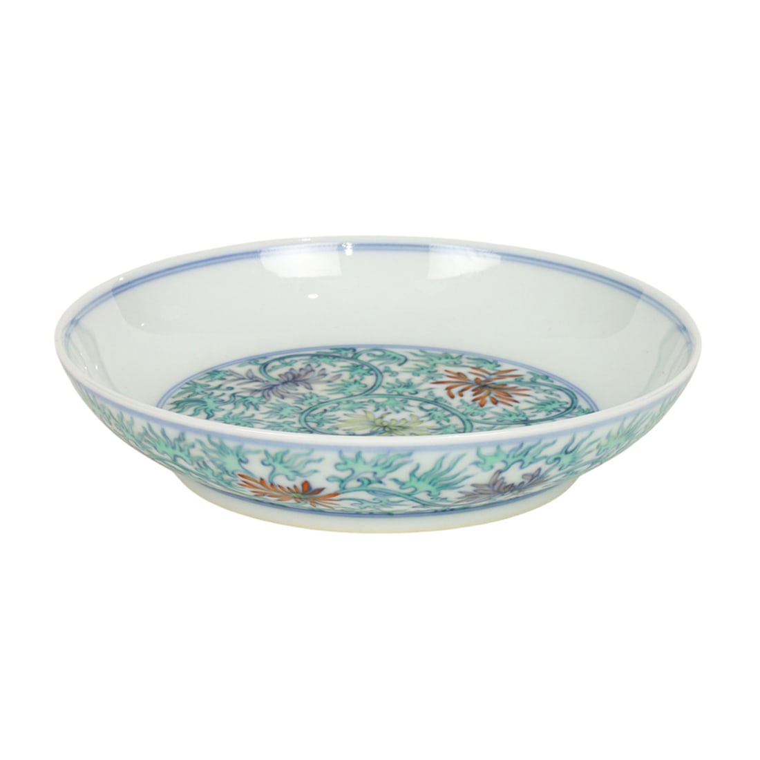 A Chinese doucai dish