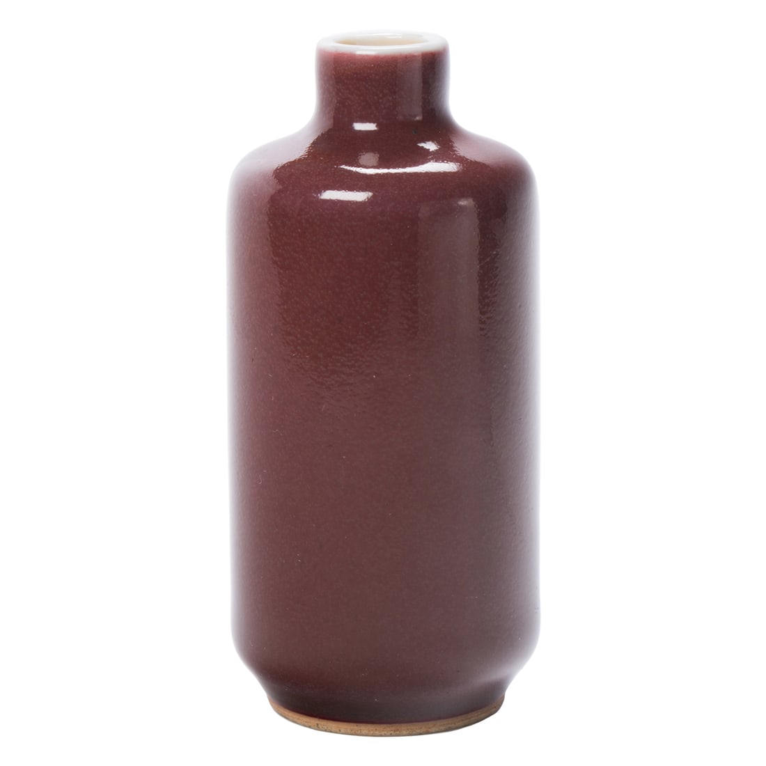A Chinese red-glazed snuff bottle