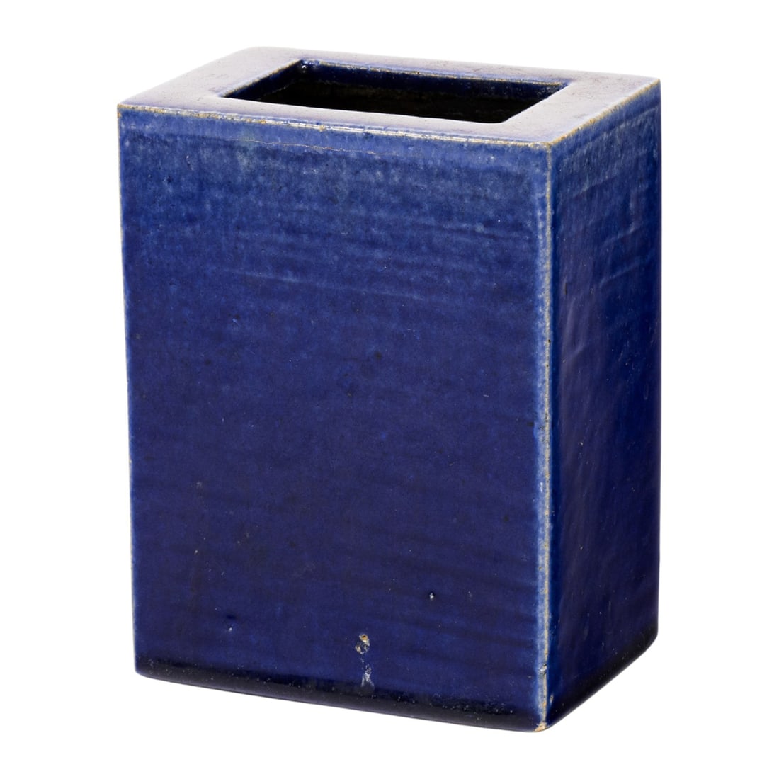 A Chinese blue-glazed pot