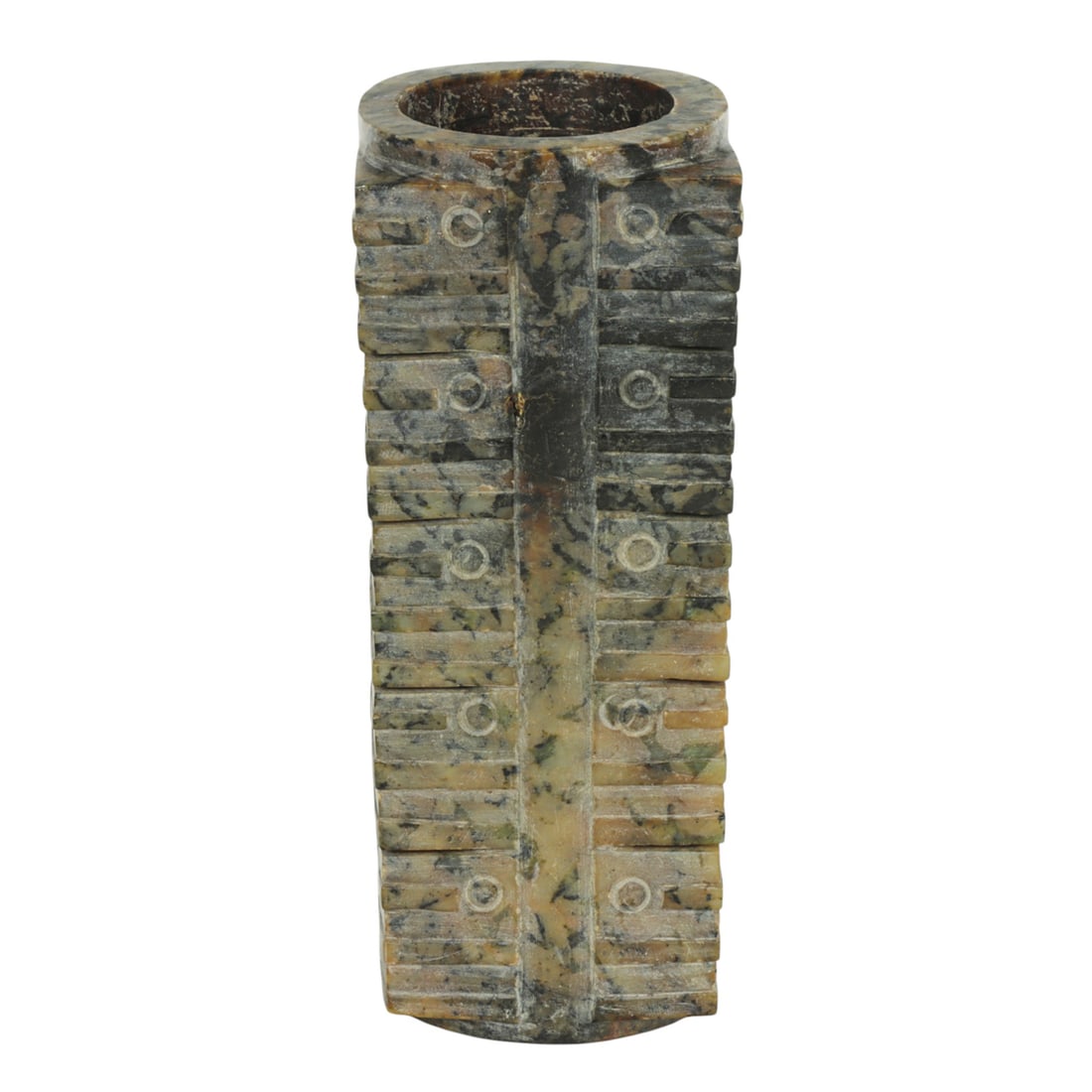 A Chinese archaistic hardstone cong (1 of 1)