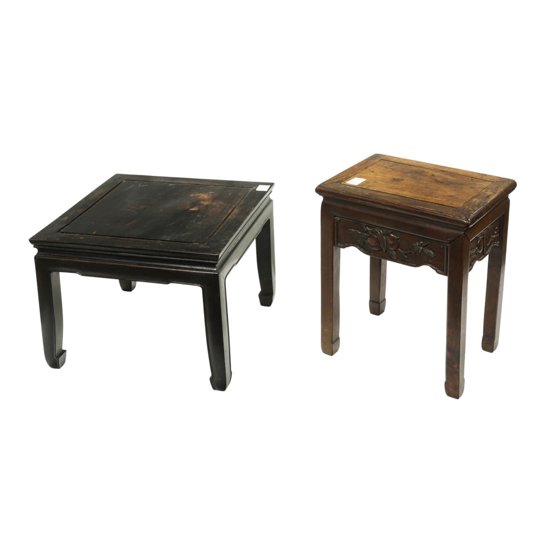 (lot of 2) Chinese rosewood side tables (1 of 1)