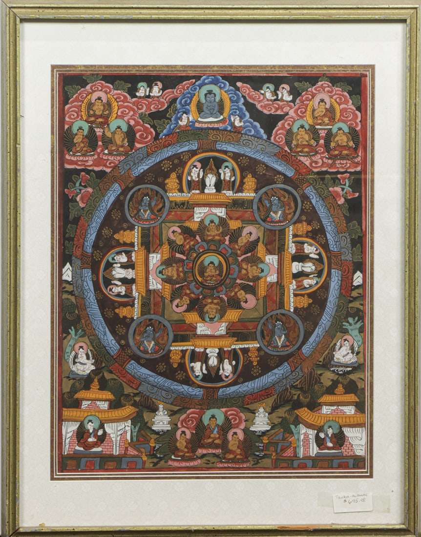 A Tibetan mandala thangka
