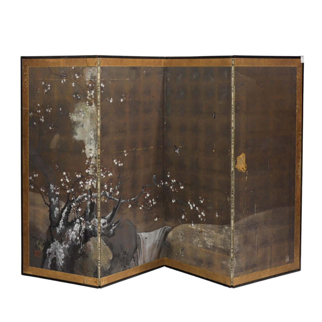 A Japanese four-panel folding screen (1 of 1)