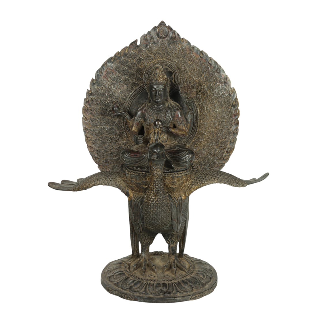 A Chinese bronze figure of a Buddhist deity (1 of 1)