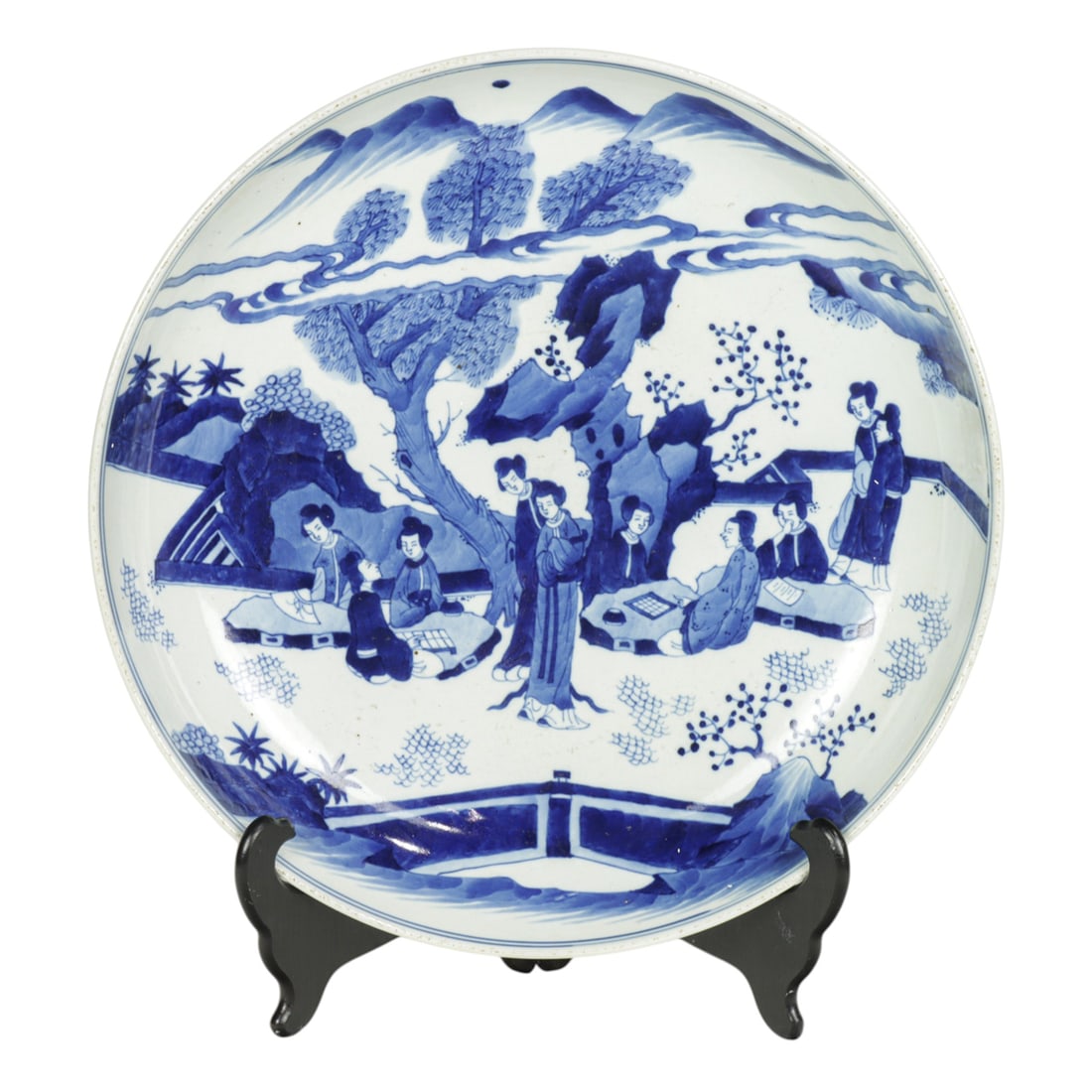 A Chinese blue and white charger