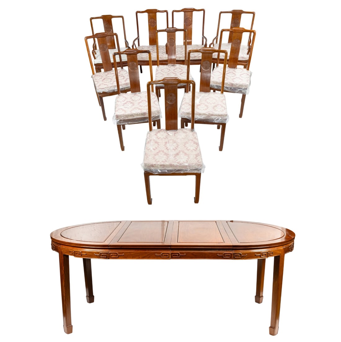 A Chinese style rosewood dining suite (1 of 5)