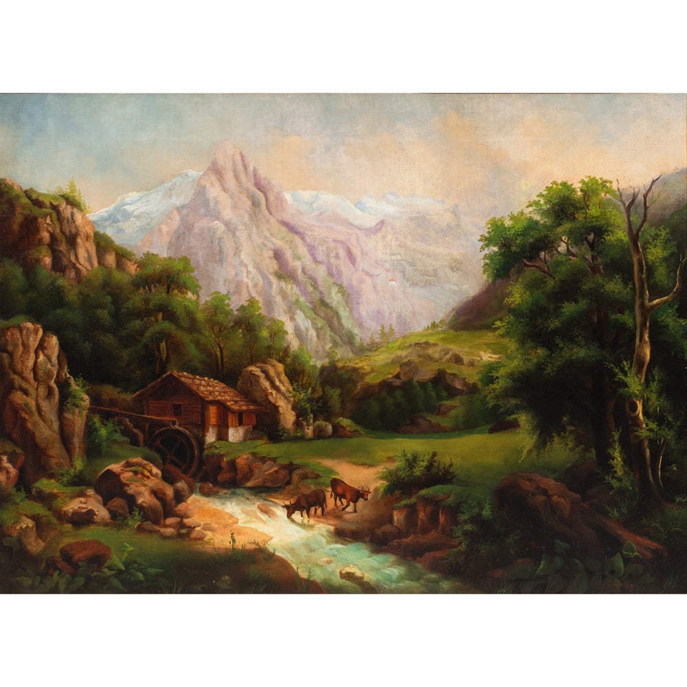 Painting, Alexandre Calame (1 of 4)