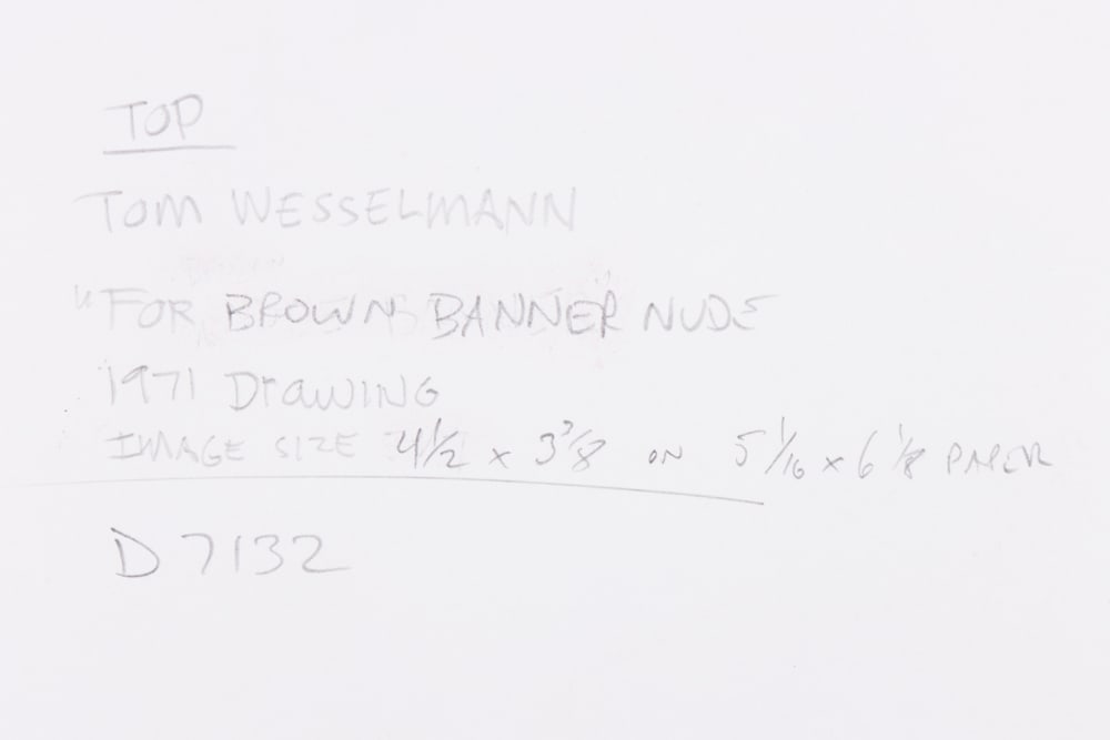 Work on paper, Tom Wesselmann - 5