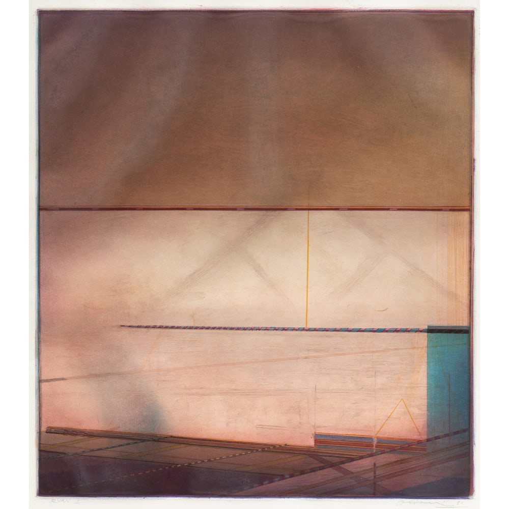 Print, Nathan Oliveira: Nathan Oliveira (American, 1928-2010), "Ryan I," 1980, monotype, pencil signed and dated lower right, titled lower left, gallery label (John Berggruen Gallery, San Francisco, CA) affixed verso, image: