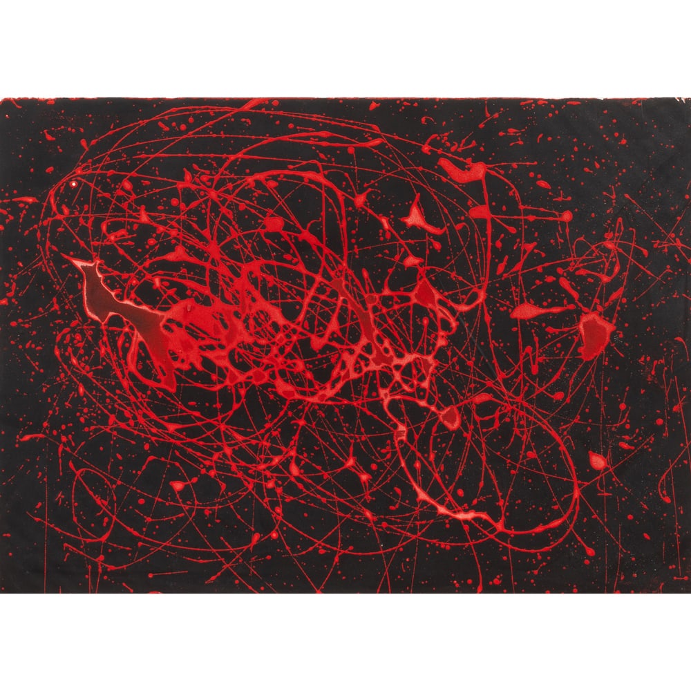 Print, Joan Miro: Joan Miro (Spanish, 1893-1983), "L'Oiseau de Feu," 1963, etching with aquatint, pencil signed lower right, edition 55/75, image: 22"h x 31"w, sheet: 29.5"h x 41"w, overall (with frame): 39"h x 50.5"w