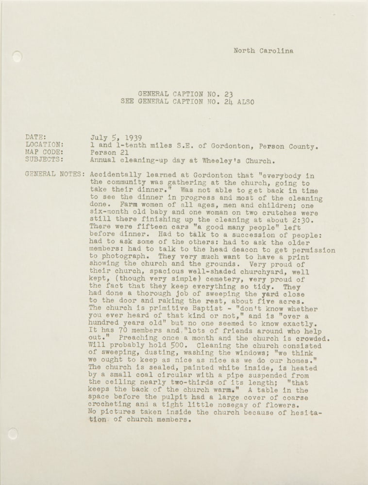 Signed manuscript, Dorothea Lange - 4