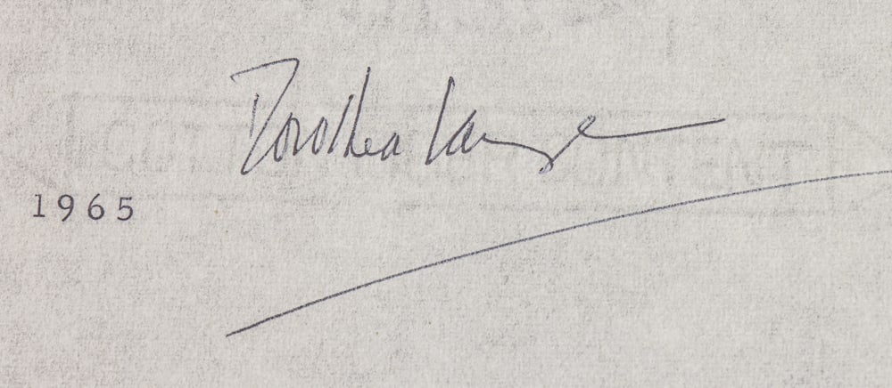Signed manuscript, Dorothea Lange - 5