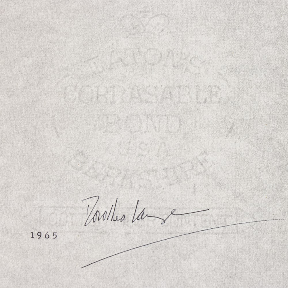 Signed manuscript, Dorothea Lange - 6