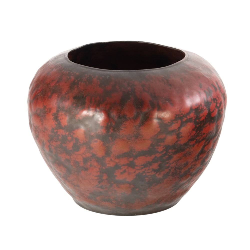 A Michael Adams hammered copper warty vase (1 of 3)