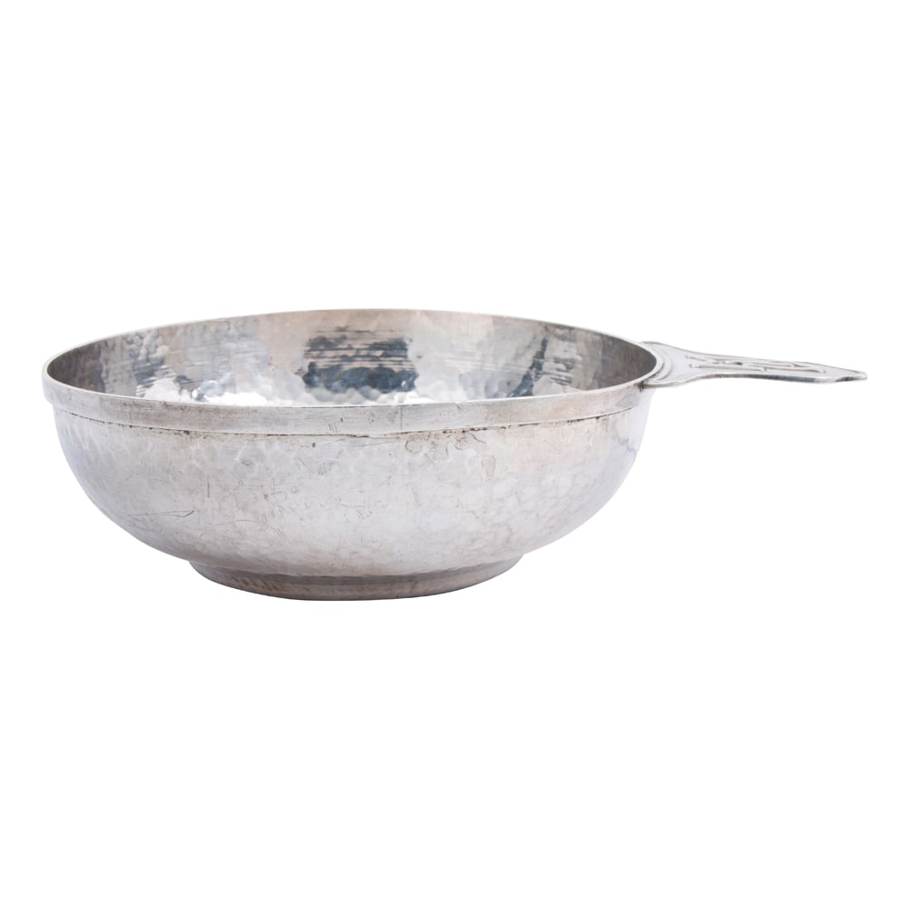 The Jarvie Shop hand wrought silver porringer in the Arts and Crafts tradition (1 of 4)