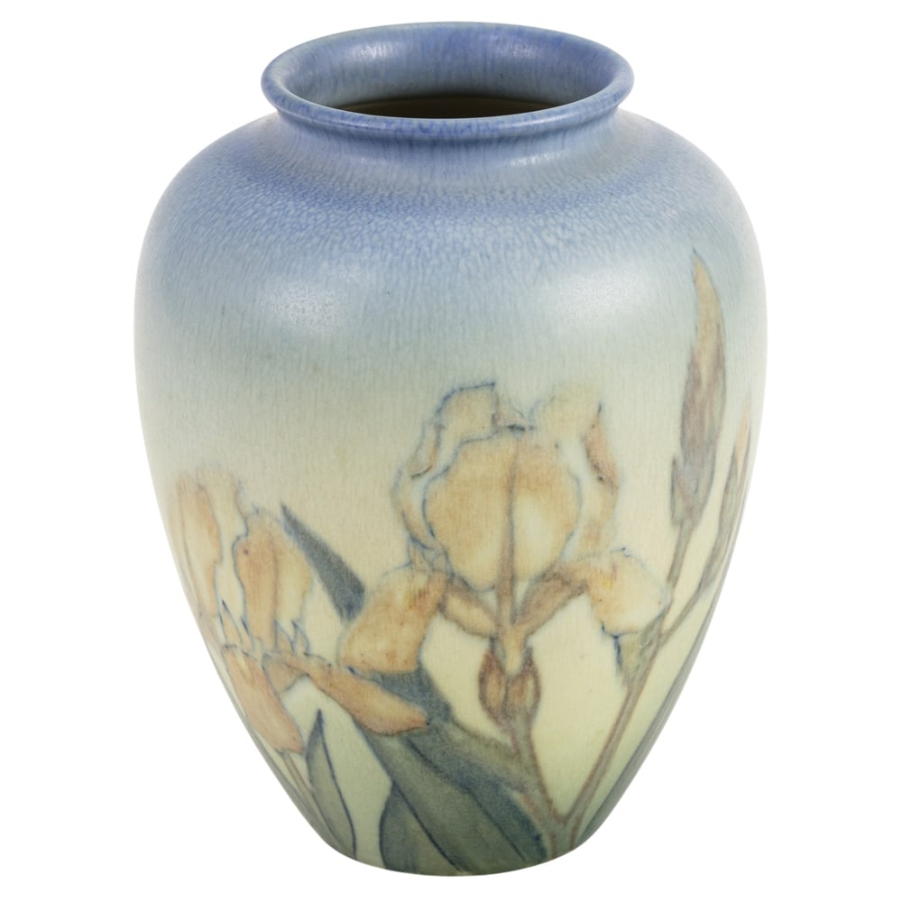 A rare Rookwood Kataro Shirayamadani Iris decorated vase (1 of 4)