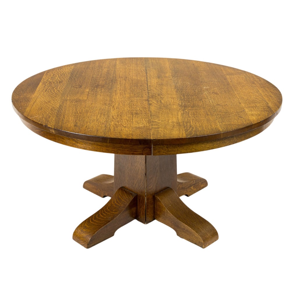 A Gustav Stickley dining table, model 65 - 8