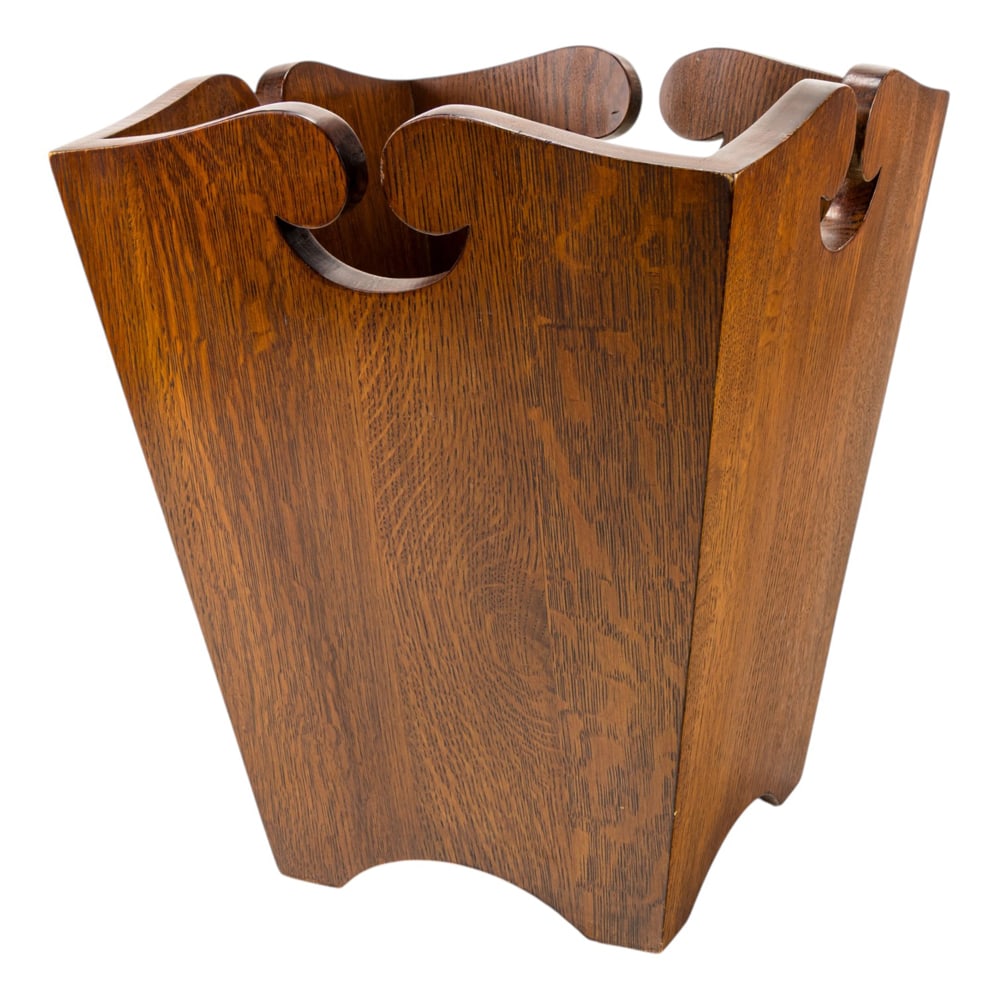 An Arts and Crafts style Stickley Audi waste basket (1 of 5)