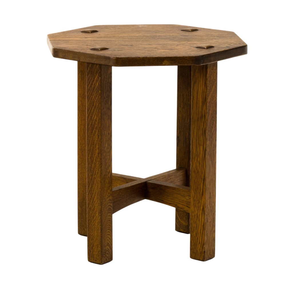 An L and J.G Stickley model 559 tabouret (1 of 3)