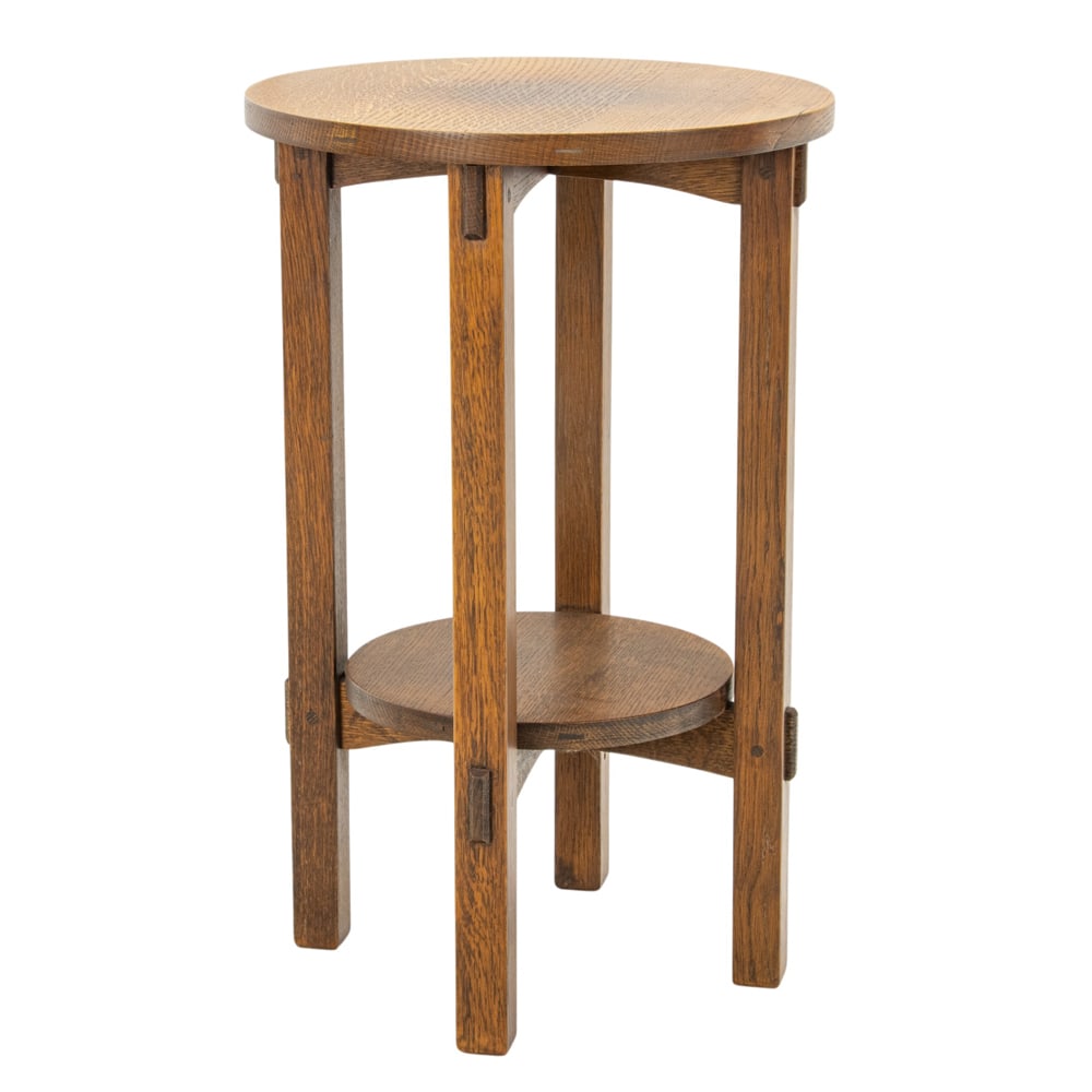 A Gustav Stickley plant stand (1 of 3)
