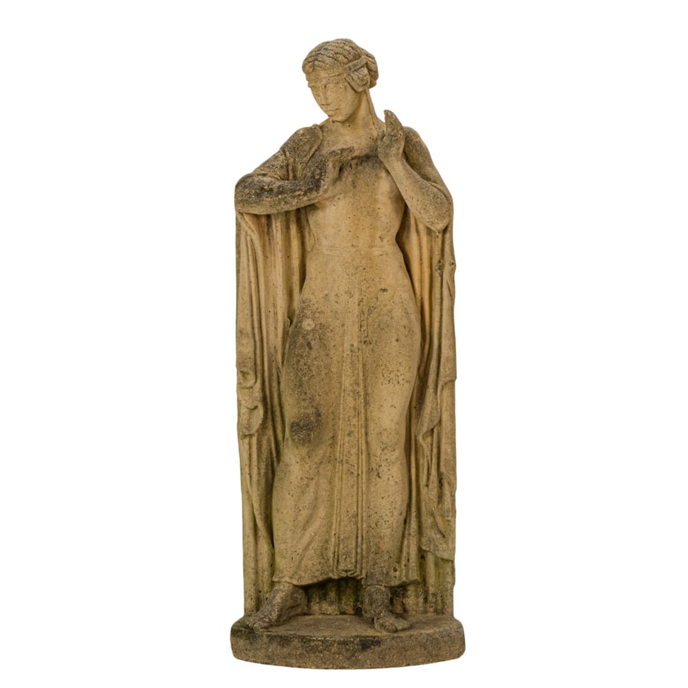 A Joseph Minutoli cast stone sculpture maquette for the top frieze of the Rotunda of the Palace of: A Joseph Minutoli cast stone sculpture maquette for the top frieze of the Rotunda of the Palace of Fine Arts, San Francisco, CA. Note: The original 1915 Exposition guides state that the entire frieze
