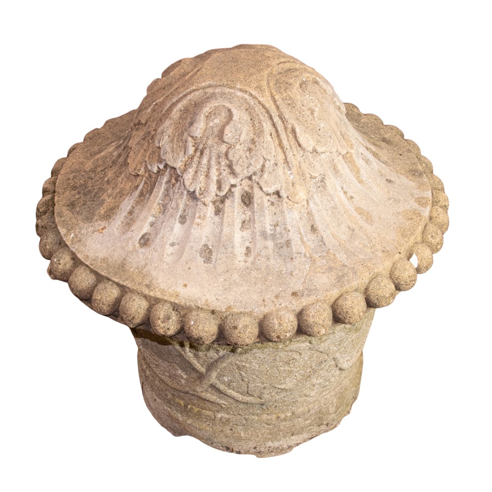 A set of cast cement covered urns by Joe Minutoli, circa 1920 (1 of 3)