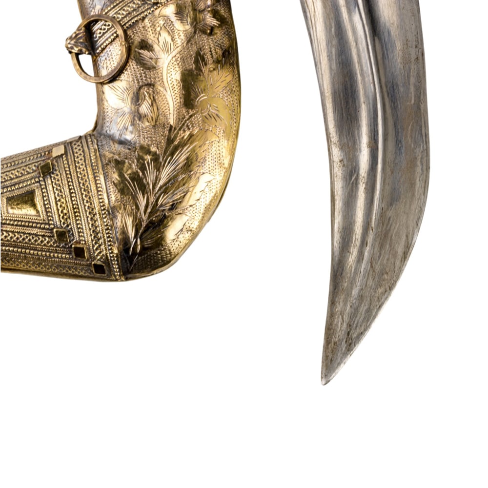 An Arabic presentation dagger with scabbard - 7