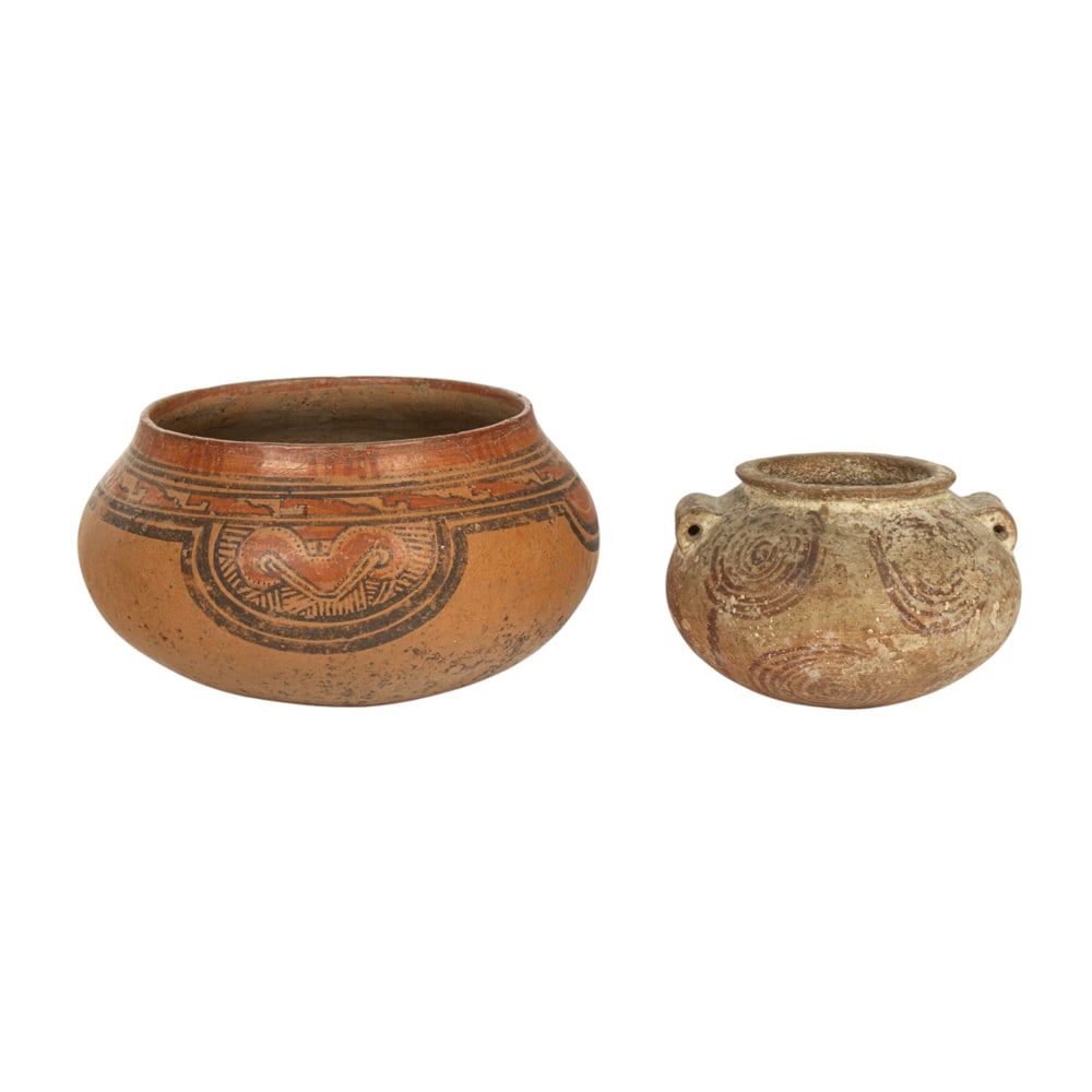 A group of two Acoma pottery vessels (1 of 4)