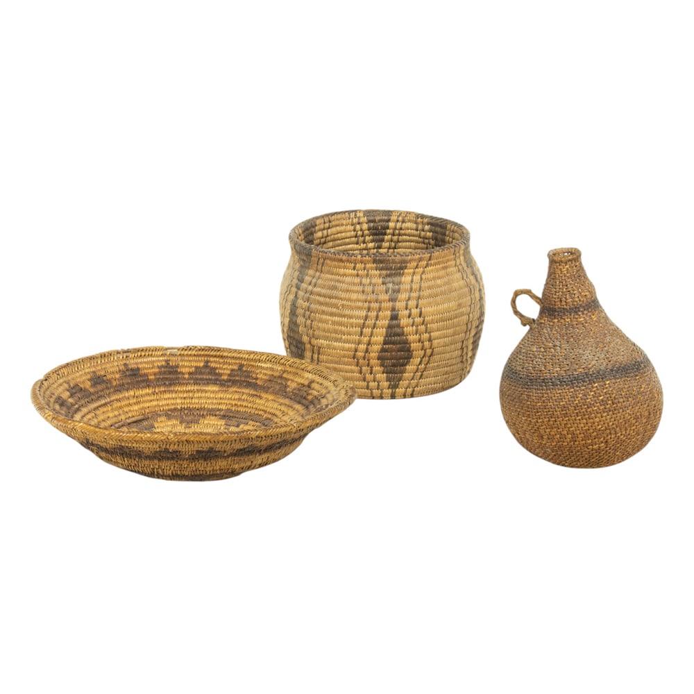 A Native American basketry group - 2