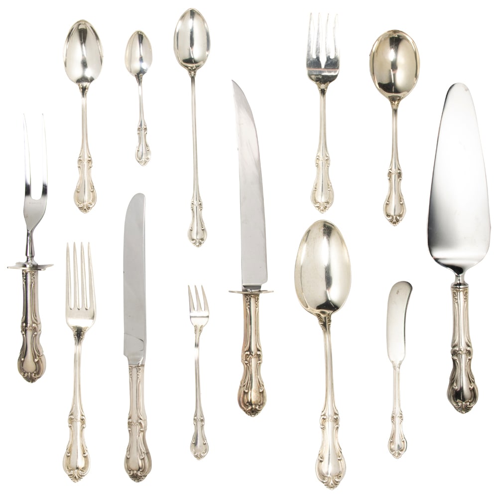 A sterling flatware set, International, Joan of Arc (1 of 3)