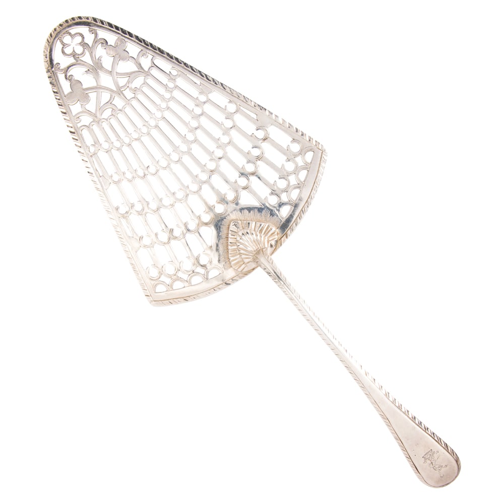 A George III silver fish slice (1 of 1)