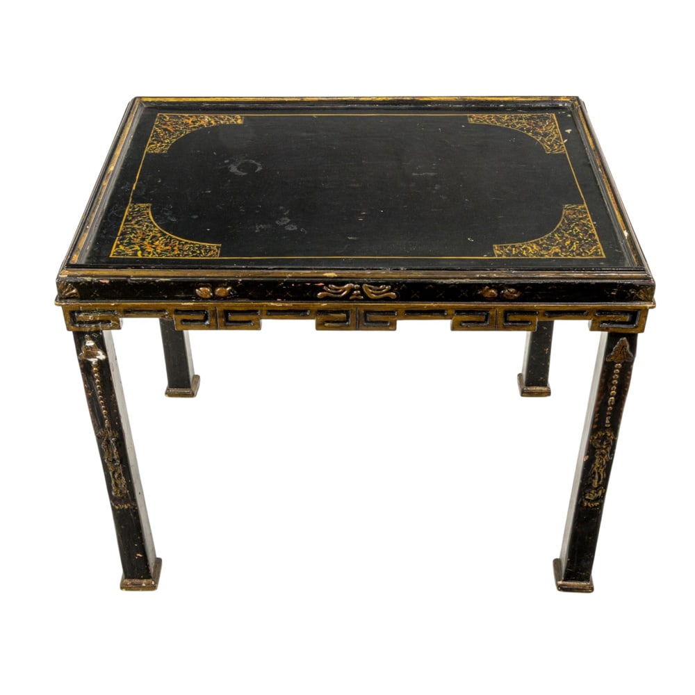 A Regency style lacquered side table - 2